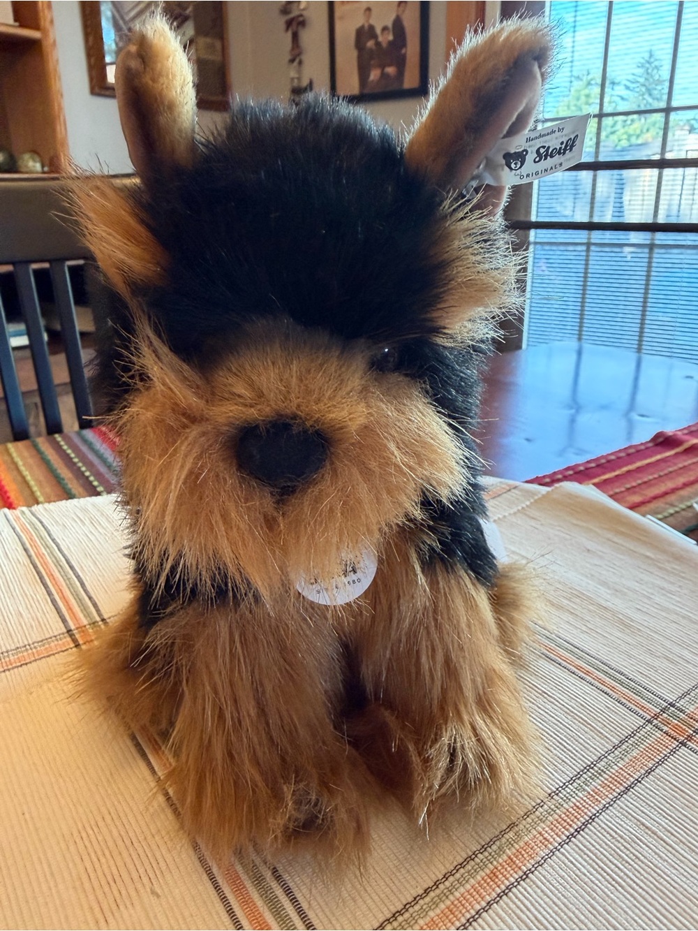 Steiff Herkules Plush Yorkshire Terrier in Black and Brown - - Picture 2 of 11